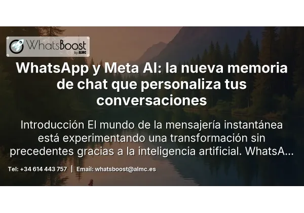 WhatsApp y Meta AI: la nueva memoria de chat que personaliza tus conversaciones