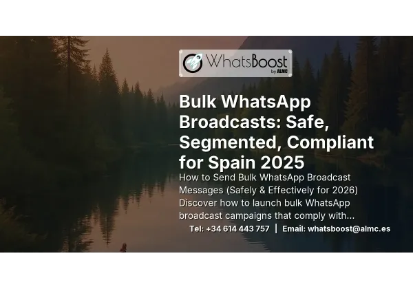 Bulk WhatsApp Broadcasts: Safe, Segmented, Compliant for Spain 2025