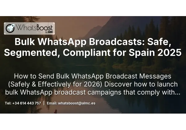 Bulk WhatsApp Broadcasts: Safe, Segmented, Compliant for Spain 2025