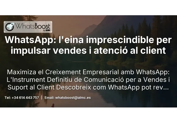 WhatsApp: l'eina imprescindible per impulsar vendes i atenció al client