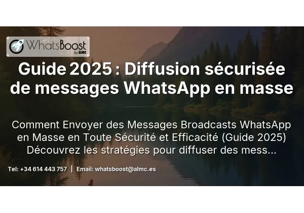 Guide 2025 : Diffusion sécurisée de messages WhatsApp en masse