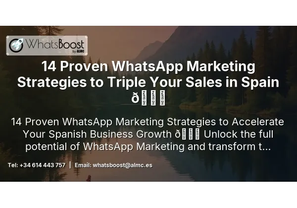 14 Proven WhatsApp Marketing Strategies to Triple Your Sales in Spain 🚀