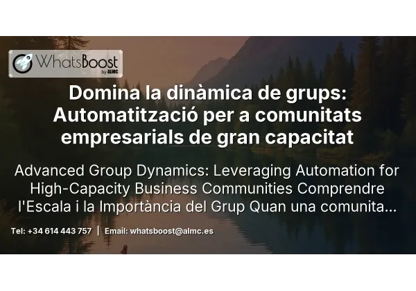 Automatització de grups de WhatsApp per a empreses a Catalunya