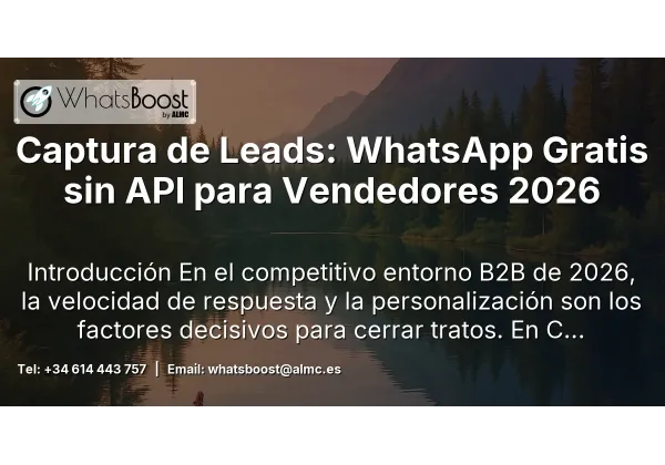 Captura de Leads: WhatsApp Gratis sin API para Vendedores 2026