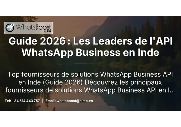 Guide 2026 : Les Leaders de l'API WhatsApp Business en Inde