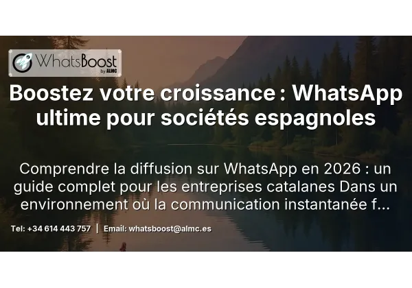 Boostez votre croissance : WhatsApp ultime pour sociétés espagnoles