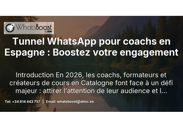 Tunnel WhatsApp pour coachs en Espagne : Boostez votre engagement