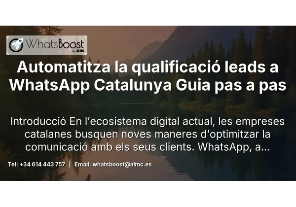 Com crear un bot de qualificació de vendes a WhatsApp amb dades de formularis