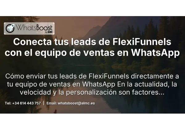 Conecta tus leads de FlexiFunnels con el equipo de ventas en WhatsApp