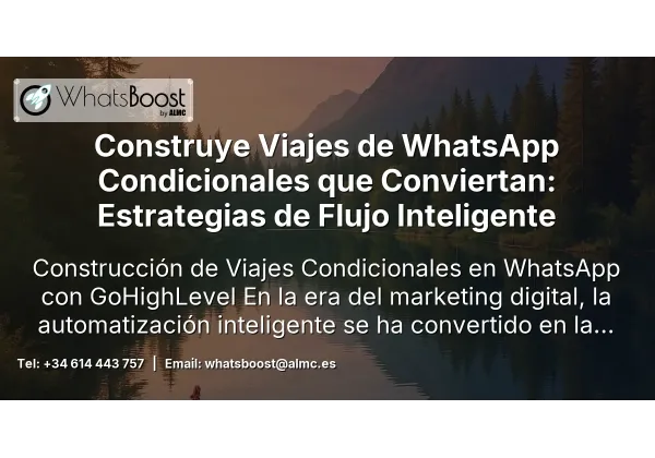Construye Viajes de WhatsApp Condicionales que Conviertan: Estrategias de Flujo Inteligente