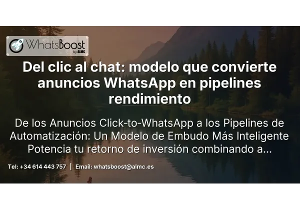 Del clic al chat: modelo que convierte anuncios WhatsApp en pipelines rendimiento