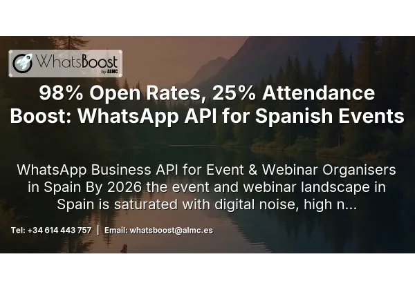 98% Open Rates, 25% Attendance Boost: WhatsApp API for Spanish Events