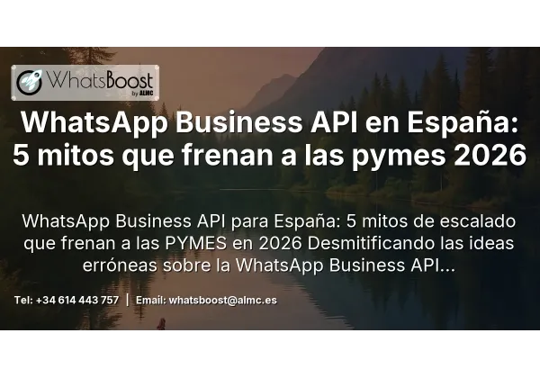 WhatsApp Business API en España: 5 mitos que frenan a las pymes 2026
