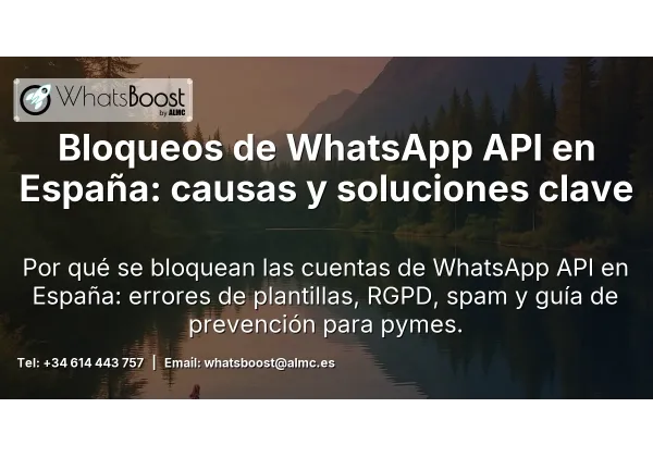 Bloqueos de WhatsApp API en España: causas y soluciones clave