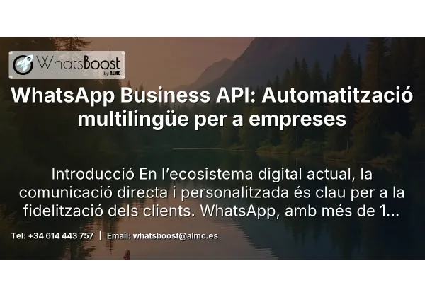 WhatsApp Business API: Automatització multilingüe per a empreses