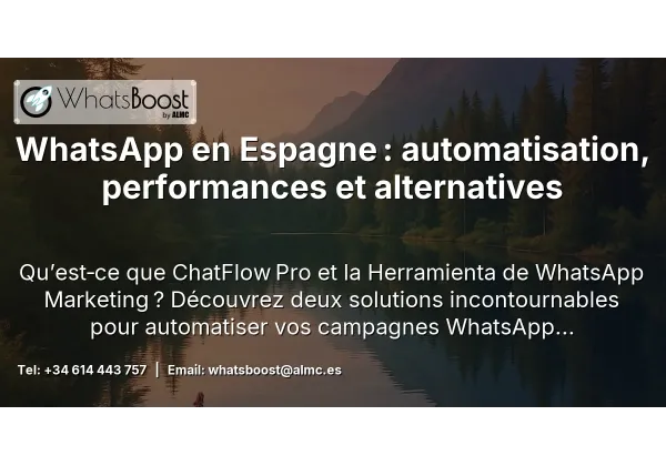 WhatsApp en Espagne : automatisation, performances et alternatives