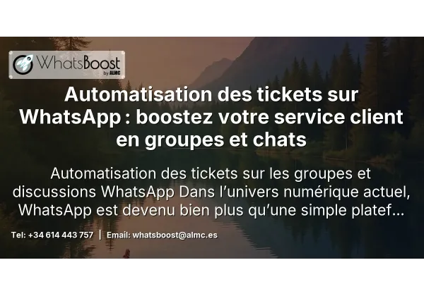 Automatisation des tickets sur WhatsApp : boostez votre service client en groupes et chats