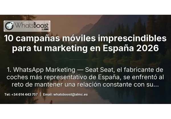 10 campañas móviles imprescindibles para tu marketing en España 2026