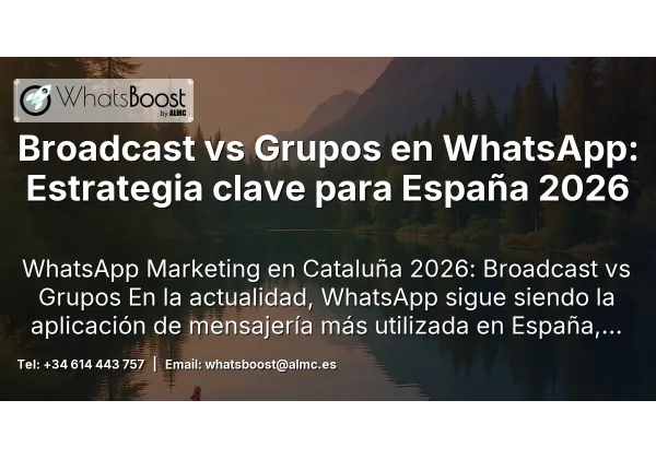 Broadcast vs Grupos en WhatsApp: Estrategia clave para España 2026