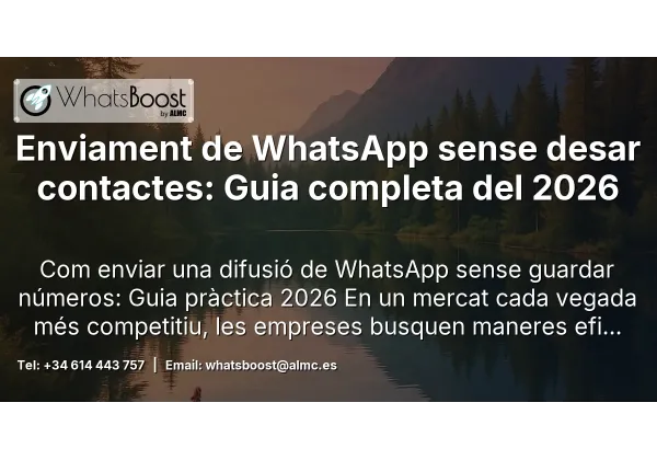 Enviament de WhatsApp sense desar contactes: Guia completa del 2026