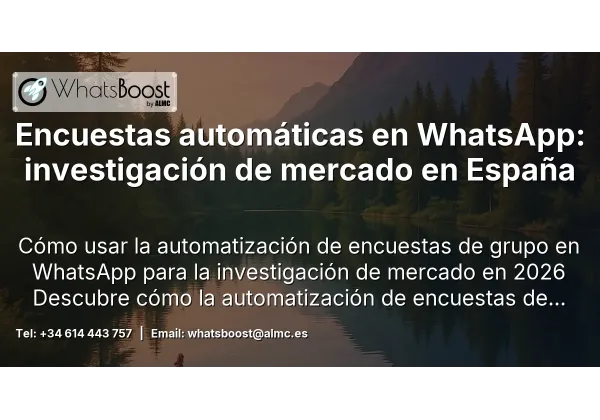 Encuestas automáticas en WhatsApp: investigación de mercado en España