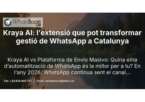 Kraya AI: l’extensió que pot transformar gestió de WhatsApp a Catalunya