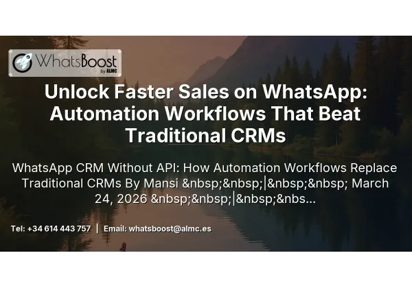 Unlock Faster Sales on WhatsApp: Automation Workflows That Beat Traditional CRMs