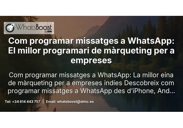 Com programar missatges a WhatsApp: El millor programari de màrqueting per a empreses