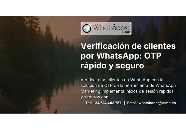 Verificación de clientes por WhatsApp: OTP rápido y seguro