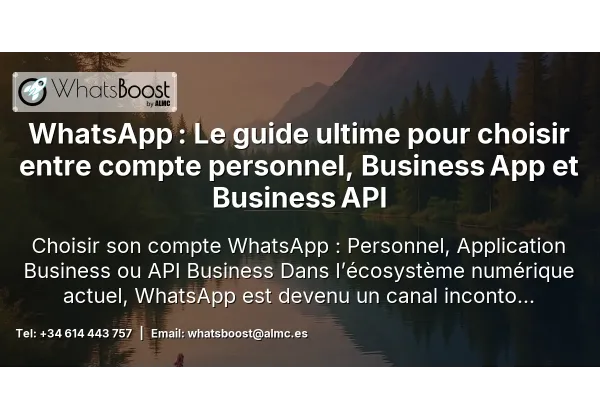 WhatsApp : Le guide ultime pour choisir entre compte personnel, Business App et Business API
