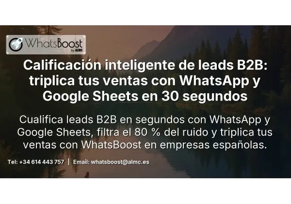 Automatiza la calificación de leads en WhatsApp con Google Sheets