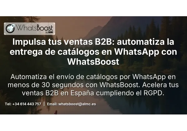 Automatiza catálogos de WhatsApp para leads B2B en España