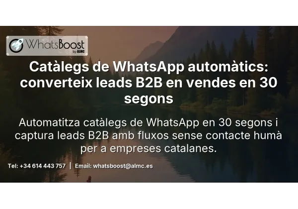 Catàlegs de WhatsApp automàtics: converteix leads B2B en vendes en 30 segons