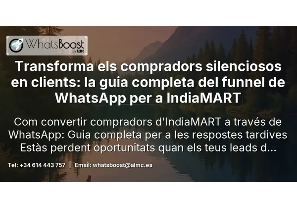 Transforma els compradors silenciosos en clients: la guia completa del funnel de WhatsApp per a Europages