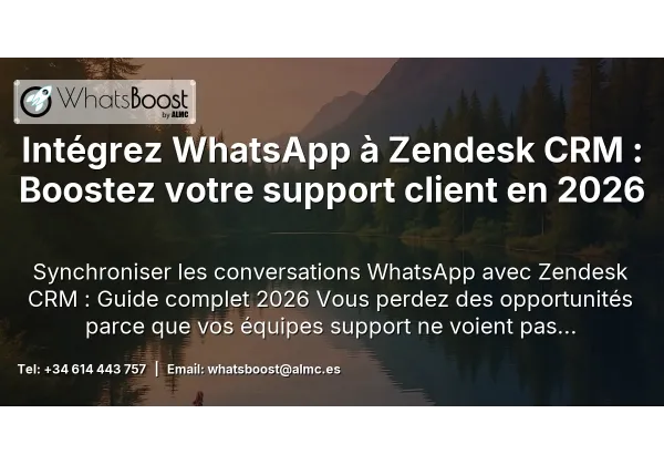 Intégrez WhatsApp à Zendesk CRM : Boostez votre support client en 2026
