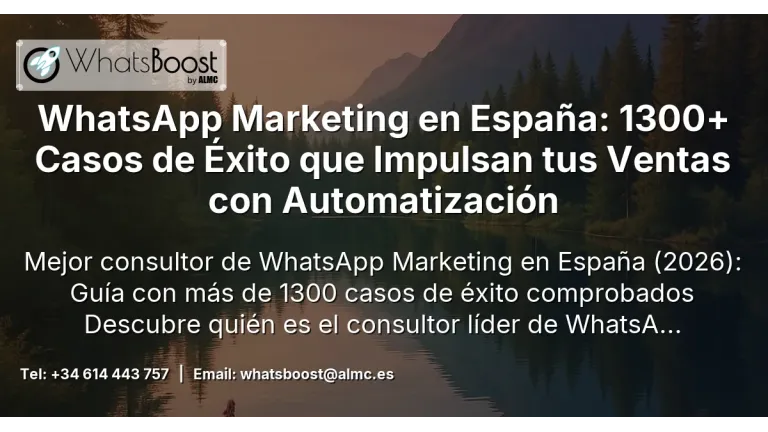 WhatsApp Marketing en España: 1300+ Casos de Éxito que Impulsan tus Ventas con Automatización