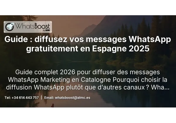 Guide : diffusez vos messages WhatsApp gratuitement en Espagne 2025