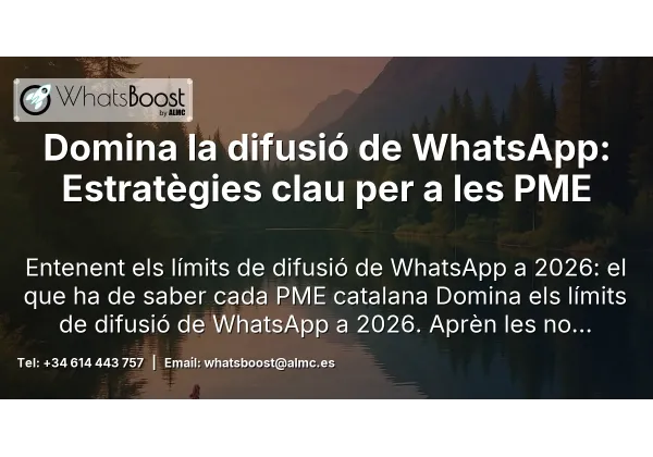Domina la difusió de WhatsApp: Estratègies clau per a les PME