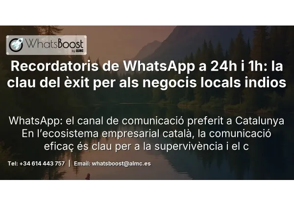Recordatoris de WhatsApp a 24h i 1h: la clau del èxit per als negocis locals indios