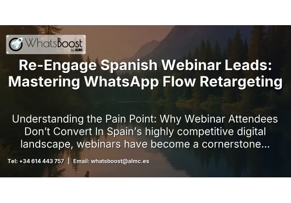 Re-Engage Spanish Webinar Leads: Mastering WhatsApp Flow Retargeting
