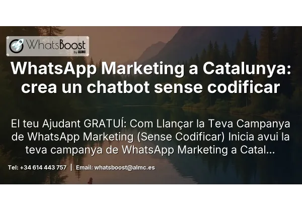 WhatsApp Marketing a Catalunya: crea un chatbot sense codificar