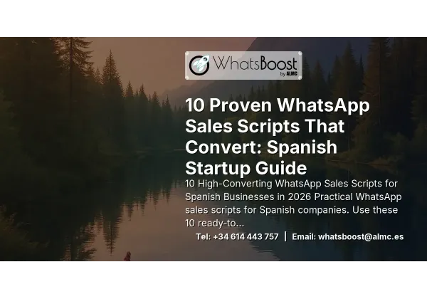 10 Proven WhatsApp Sales Scripts That Convert: Spanish Startup Guide