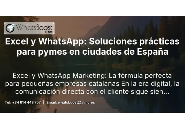 Excel y WhatsApp: Soluciones prácticas para pymes en ciudades de España