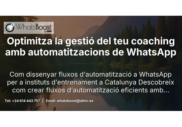 Optimitza la gestió del teu coaching amb automatitzacions de WhatsApp