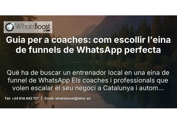 Guia per a coaches: com escollir l’eina de funnels de WhatsApp perfecta