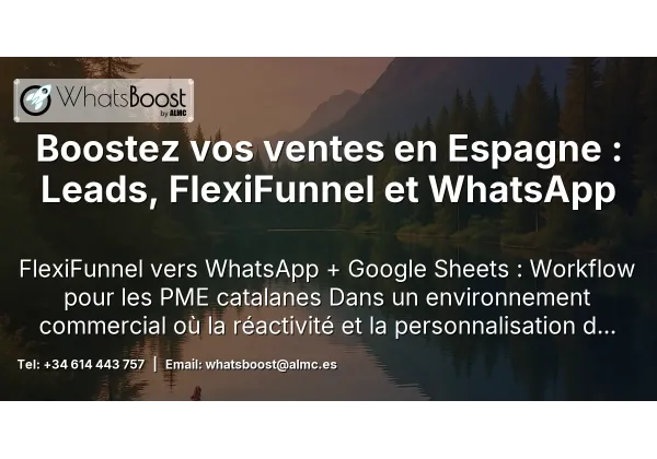 Boostez vos ventes en Espagne : Leads, FlexiFunnel et WhatsApp