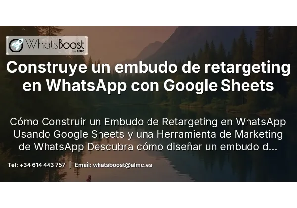Construye un embudo de retargeting en WhatsApp con Google Sheets