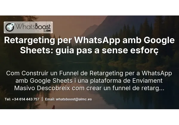 Retargeting per WhatsApp amb Google Sheets: guia pas a sense esforç