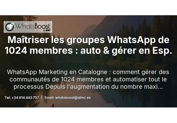 Maîtriser les groupes WhatsApp de 1024 membres : auto & gérer en Esp.