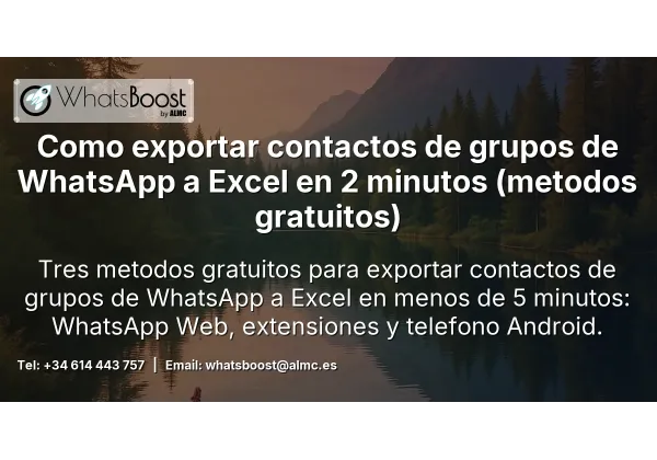 Cómo exportar contactos de un grupo de WhatsApp a Excel en 2 minutos (gratis)